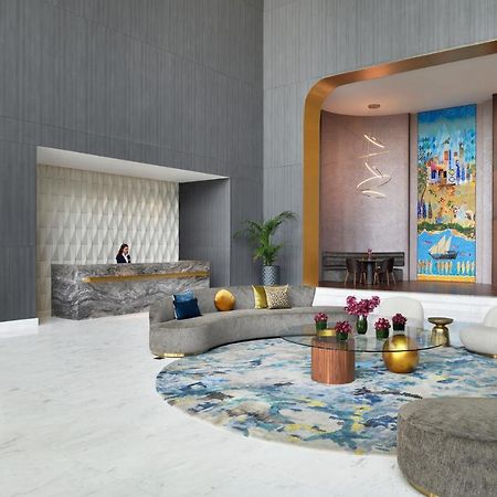 Movenpick Jumeirah Village Triangle Dubai Dış mekan fotoğraf The lobby of the hotel